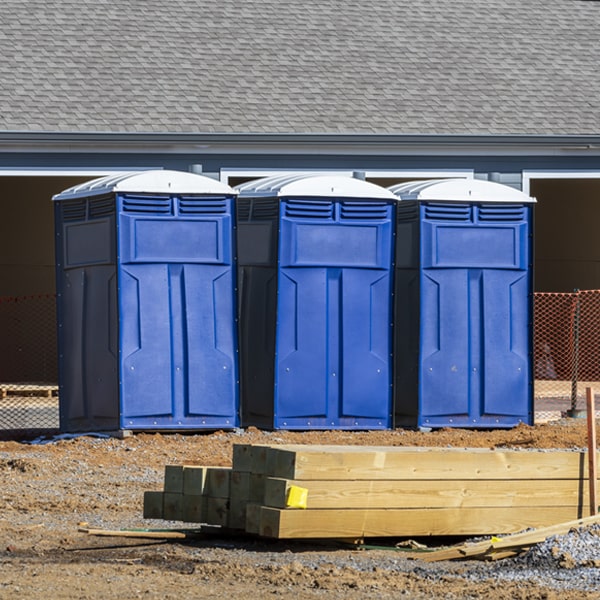 what is the maximum capacity for a single porta potty in North Windham Connecticut